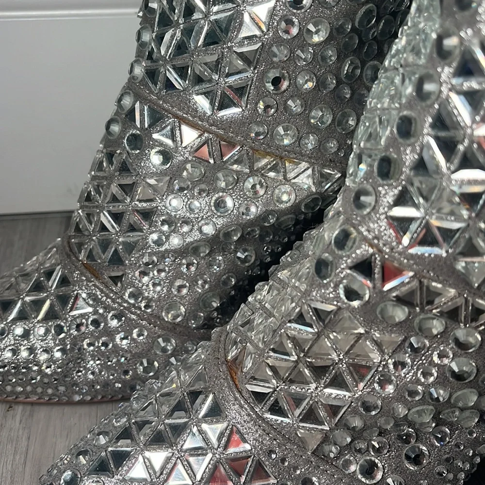 Steve Madden Rhinestone Boots - Picture 4 of 6